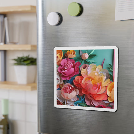 Peonies in Full Bloom Die-Cut Magnets (5 Sizes)