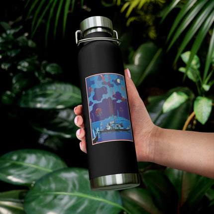 Fireworks in Venice by George Barbier Copper Vacuum Insulated Bottle, 22oz