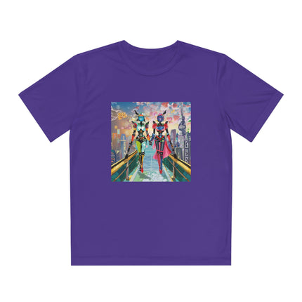 Cyber Punk Robot Models Youth Competitor Tee
