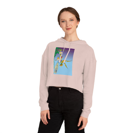 A Fairy's Delight Cropped Hooded Sweatshirt