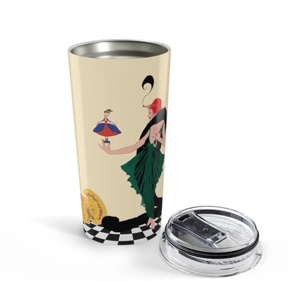 The Marionette 20oz Tumbler – Theatrical Glamour & Cabaret Elegance