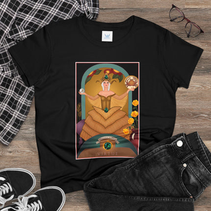 June & Pearl, Alexandrite (from the Gem Series) by Sofia Chiostri Women's Midweight Cotton Tee