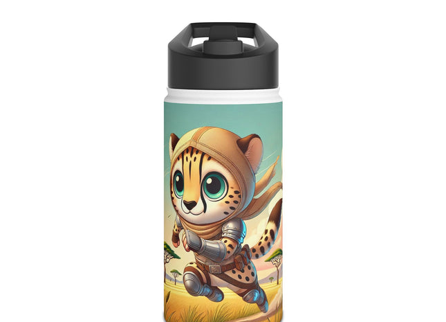 Swift Cheetah Stainless Steel Water Bottle, Standard Lid