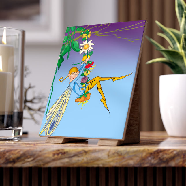 A Fairy's Delight Ceramic Tile