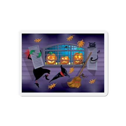 Whimsical Halloween Mischief Die-Cut Magnets (5 Sizes)