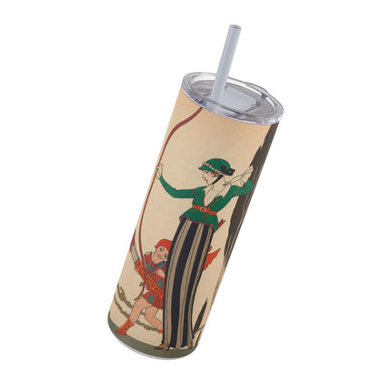 L'Arc Rouge by George Barbier Skinny Matte Tumbler, 20oz