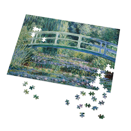 Water Lilies and Japanese Bridge by Claude Monet Puzzle (30, 110, 252, 500-Piece)