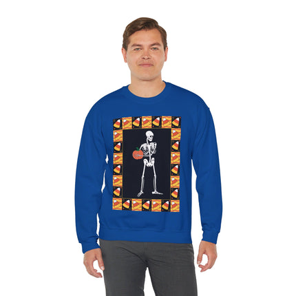 Candy Corn Skeleton Unisex Heavy Blend™ Crewneck Sweatshirt