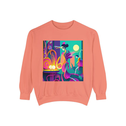 Dance of the Skeleton Ballerinas Unisex Garment-Dyed Sweatshirt