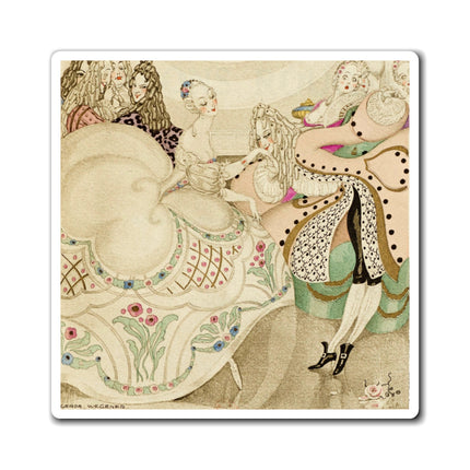 Sur talons rouges (On Red Heels) pl 01 by Gerda Wegener Magnets (3 Sizes)