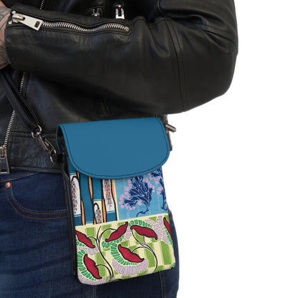 Floral Pattern by Emile-Alain Séguy Small Cell Phone Wallet