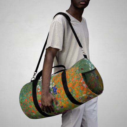 Cottage Garden by Gustav Klimt Duffle Bag