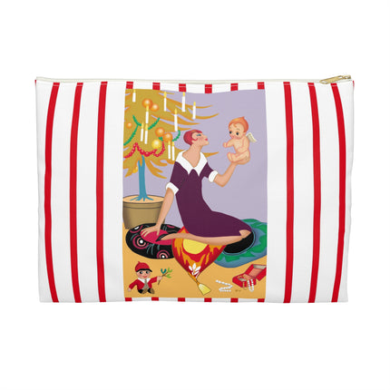 Art Deco Christmas Accessory Pouch