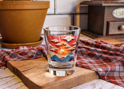 Vibrant Sunrise Sky Shot Glass, 1.5oz