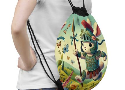 Rabbit Gladiator Drawstring Bag