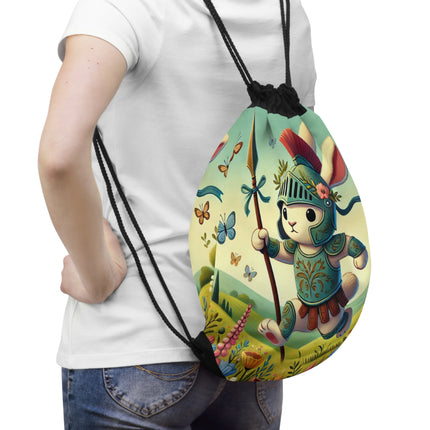 Rabbit Gladiator Drawstring Bag