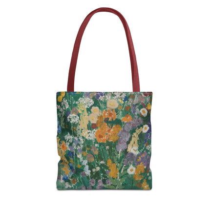 Flowers on the Mountain by August Babberger Tote Bag (AOP)