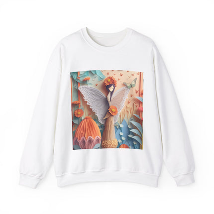 Zinnia Fairy Unisex Heavy Blend™ Crewneck Sweatshirt