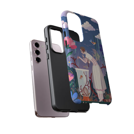 🐠🌸 The Enchanted Aquarium Garden Phone Case – Art Deco Underwater Fantasy