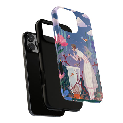🐠🌸 The Enchanted Aquarium Garden Phone Case – Art Deco Underwater Fantasy