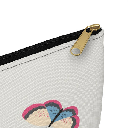 Bluebird & Butterfly Accessory Pouch – Elegant Charm & Springtime Grace