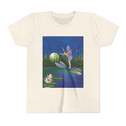 Fairy on a Dragonfly by Ida Rentoul Outhwaite Youth Short Sleeve Tee