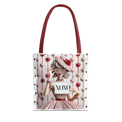 Fashionably Yours, XOXO Tote Bag (AOP)