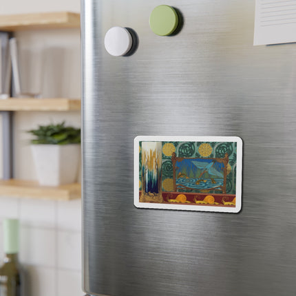 Shrimps, Kingfisher and Fish by Maurice Pillard Verneuil Die-Cut Magnets (5 Sizes)