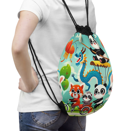 The Little Dragon and Friends Drawstring Bag – Friendship, Adventure & Storybook Charm