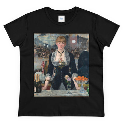 A Bar at the Folies-Bergère by Edouard Manet Women's Midweight Cotton Tee