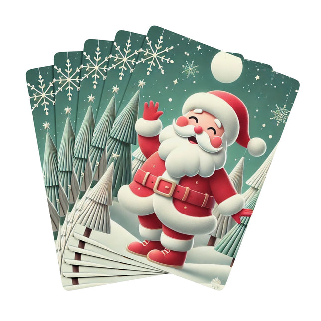 Santa's Joyful Night Playing Cards