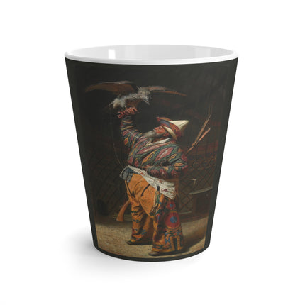 A Rich Kirghiz Huntsman with a Falcon by Vasily Vereshchagin Latte Mug