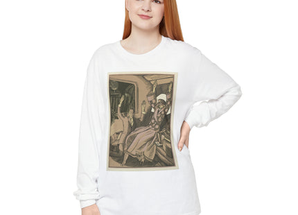 L’Attentat by Fernand Siméon Garment-dyed Long Sleeve T-Shirt