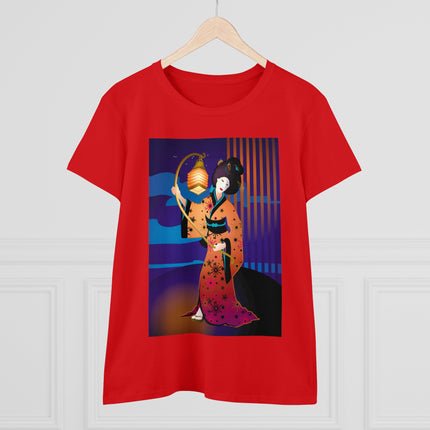 The Enchanting Geisha Women's Midweight Cotton Tee