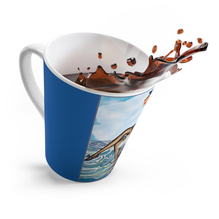 Playful Waves and Fashion Follies Latte Mug