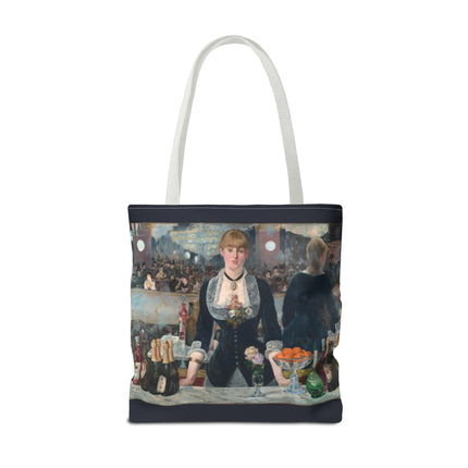A Bar at the Folies-Bergère by Edouard Manet Tote Bag (AOP)