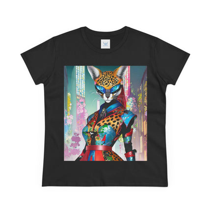 Cyber Cat Glamour Cotton Tee