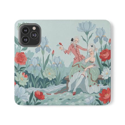 🌹💌 The Secret Rose Garden Courtship Flip Case – Art Deco Floral Romance