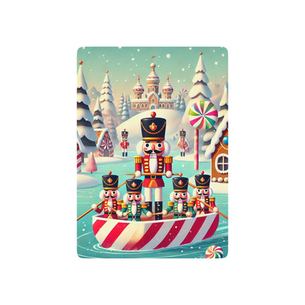 Nutcracker Candy-Striped Adventure Playing Cards