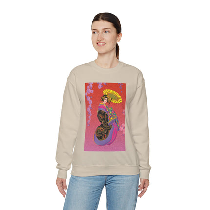 Enchanting Geisha Unisex Heavy Blend™ Crewneck Sweatshirt