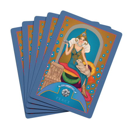 April & Diamond (from the Gem Series) by Sofia Chiostri Playing Cards