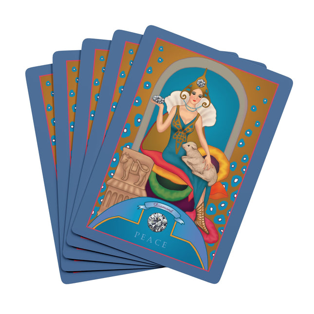 April & Diamond (from the Gem Series) by Sofia Chiostri Playing Cards