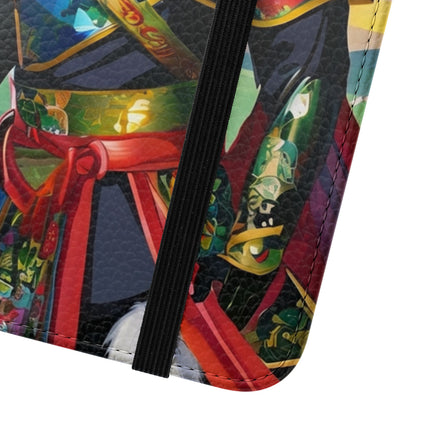 🐕⚔️ Cyberpunk Samurai Dog Flip Case – Futuristic Honor & Kitsune Spirit