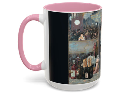 A Bar at the Folies-Bergère by Edouard Manet Colorful Mugs (11oz, 15oz)