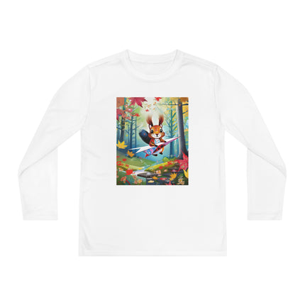Acorn Aviator Youth Long Sleeve Competitor Tee – Woodland Flight & Whimsical Adventure