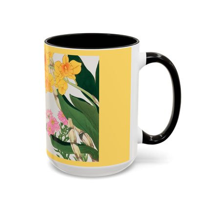Golden Bow Orchid by Tanigami Kônan Colorful Mugs (11oz, 15oz)