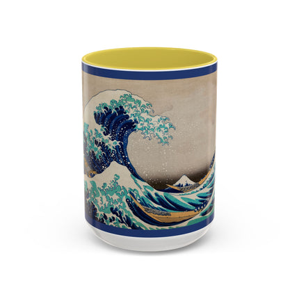 The Great Wave off Kanagawa by Katsushika Hokusai Colorful Mugs (11oz, 15oz)
