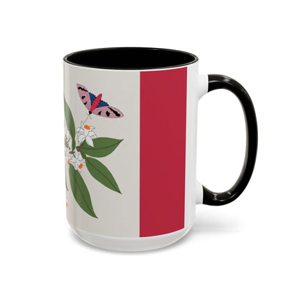 Blue Tit & Butterfly Colorful Mugs – Spring Harmony & Delicate Beauty