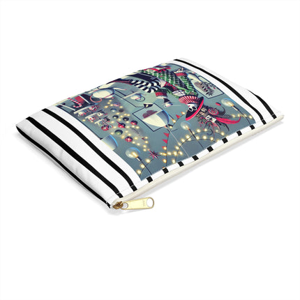 Whimsical Christmas Tea Party Accessory Pouch