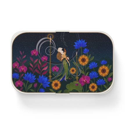 🌙🕯️ The Lady Of The Midnight Garden Bento Lunch Box – Art Deco Nocturne